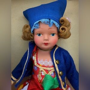German GURA Gutach Ulm Danube Doll Curls West Germany Bavaria Vintage Antique